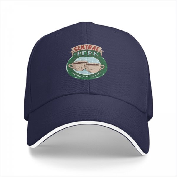 Black baseball cap with Central Perk coffee shop logo