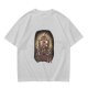 Olive T-Shirt With Totoro and Small Spirits Graphic Print