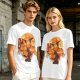 One Piece Portgas D. Ace Graphic Olive T-Shirt