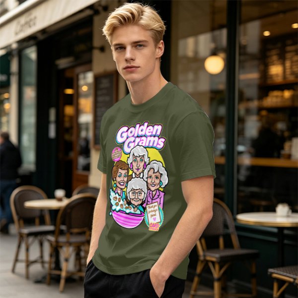 Golden Grams Themed Graphic T-Shirt Featuring The Golden Girls
