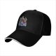 Black Baseball Cap with Villain Fantasy Character Graphic