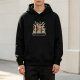 Black Hoodie with He-Man Master of Pop Graphic Print