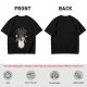 Olive graphic t-shirt with Trash Club raccoon and panda in trash can print