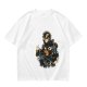 Olive Graphic T-Shirt With The Cult Of Pizza Cat Occult Artwork