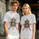 Olive T-Shirt With Praise The Sun Knight Helmet Crossed Swords Artwork