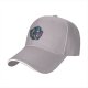 Black baseball cap with neon gothic fantasy graphic print