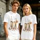 Olive T-Shirt With Walking Burritos Abbey Road Style Graphic