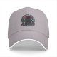 Black Baseball Cap with Dark Psychedelic Monster Graphic Print