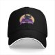 Black baseball cap featuring Toothless dragon and moon graphic