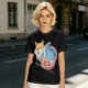 Olive T-shirt with Shiba Inu in Ramen Cup Graphic