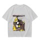 Olive T-Shirt With Steamboat Willie This Is Fine Burning Ship Art