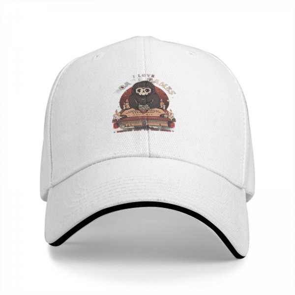 Black baseball cap with cute grim reaper ouija board game graphic