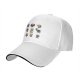 Black Baseball Cap With Fantasy Beer Mug Character Prints