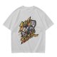 Olive Street Fighter Graphic T-Shirt with Fighting Character Art