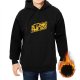Black hoodie with 'A Long Time Ago' Star Wars style graphic