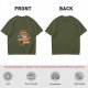 Olive T-Shirt With Angel Pizza Slice 'Heaven's Slice' Graphic