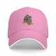 Black Baseball Cap with Fantasy Warrior and Companion Art Print