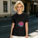 Olive T-Shirt With Swirled Heart Fruit Graphic Print
