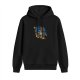 Black Hoodie With Splatter Dice Graphic For Tabletop Gaming Fans