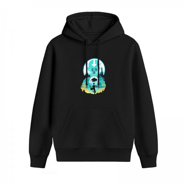 Avatar The Last Airbender Graphic Black Hoodie