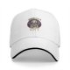 Black Baseball Cap With Reckoning Cat Skeleton Pentagram Art