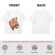 Olive green t-shirt with capybara sushi print design