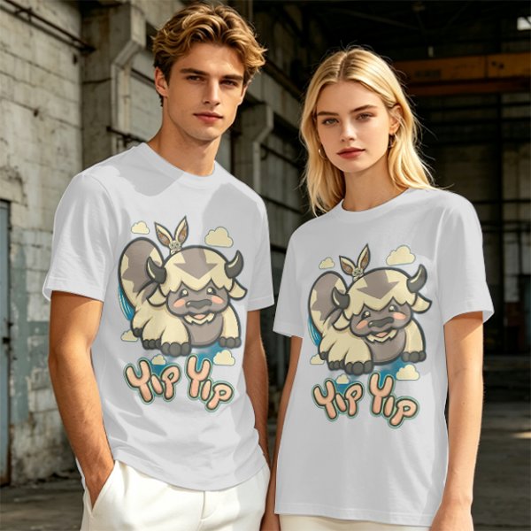 Avatar The Last Airbender Appa Yip Yip Graphic T-Shirt