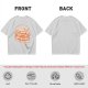 Olive T-Shirt With Cute Cartoon Hamburger Print