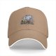 Black Baseball Cap with One Piece Straw Hat Pirates Ship Print