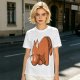 Olive Green T-Shirt With Cute Sleeping Red Panda Graphic