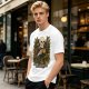 Skeleton with Coffee and Plants T-Shirt Graphic