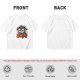 Olive T-Shirt With Cartoon Penguin Driving Car 'My Destination?' Print