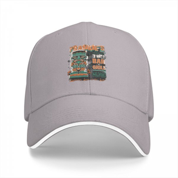 Frankie's Tiki Bar Grill Baseball Cap With Monster Tiki Art
