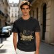Olive Green T-Shirt With Stylish Cat Graphic Print