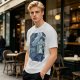 Olive T-Shirt Featuring Princess Mononoke Wolf Artwork