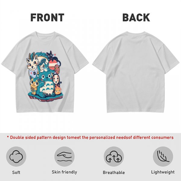 Olive T-Shirt Featuring Cute Studio Ghibli Character Mashup Art
