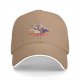Black Baseball Cap With Raccoon, Opossum And Skunk Graphic Print