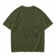 Olive Green Oversized T-Shirt With Subtle Graphic Print