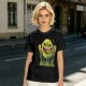 Olive T-Shirt With Playful Green Slime Monster Graphic