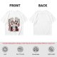 Olive T-Shirt With Retro Cartoon Fighting Ice Cubes Graphic