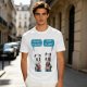 Olive t-shirt with pandas discussing life beyond eating and sleeping