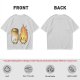 Olive T-Shirt With Cute Roasted Marshmallow And Fire Graphic