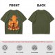 One Piece Ace Fire Silhouette Graphic T-Shirt
