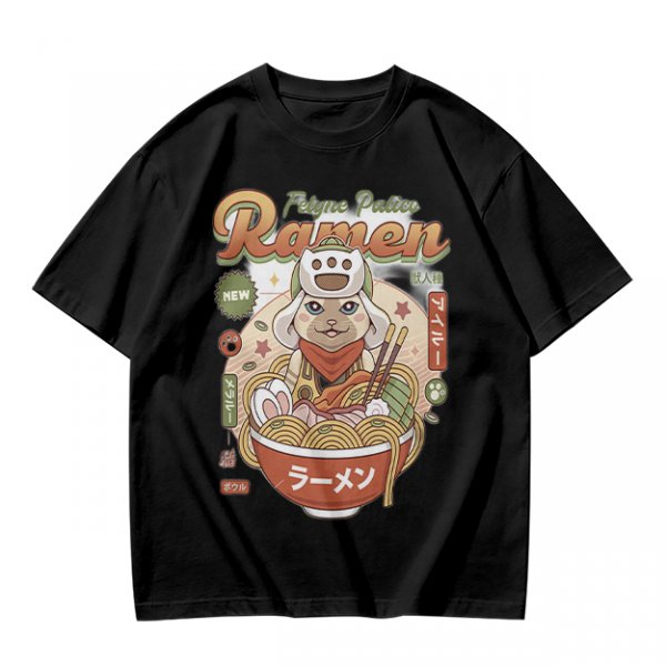 Palico Ramen Graphic Tee for Anime and Gaming Fans