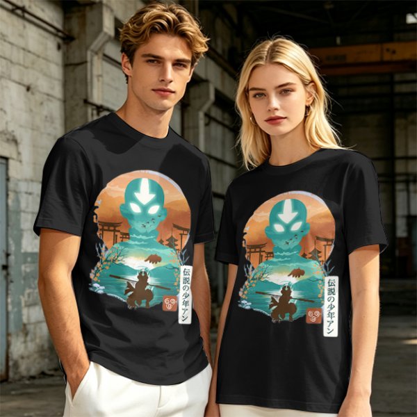 Avatar Aang State of Illustration Tee for Anime Fans