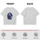 Olive T-Shirt With Night Sky Wolf Howling At Moon Graphic