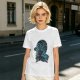 Olive T-shirt with Anime Water Bender Warrior Graphic Print