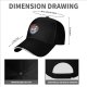 Black Baseball Cap With Surreal Sushi Portrait Graphic