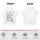 Christmas t-shirt with Santa's tariff excuse note print