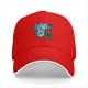 Black Baseball Cap With Blue Mythical Beast Graphic Print